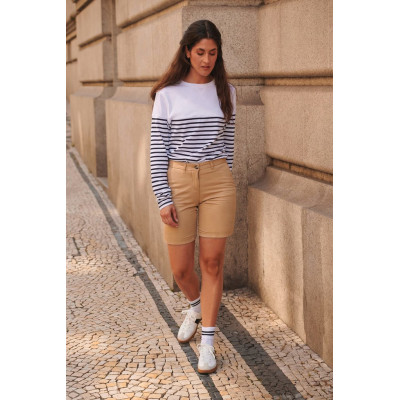 Bermudas Chino de senhora com stretch